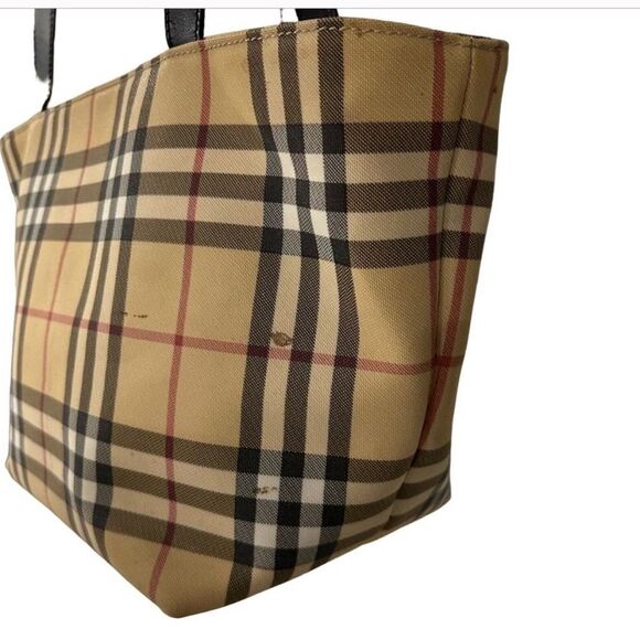 Burberry Vintage Shoulder Bag nova check pattern Double straps Zip closure - Picture 3 of 11